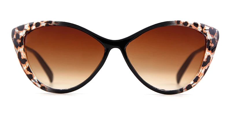 Fashion Trendy Cat Eye Sunglasses Brand Design Vintage Retro Leopard Frame Sun Glasses Women