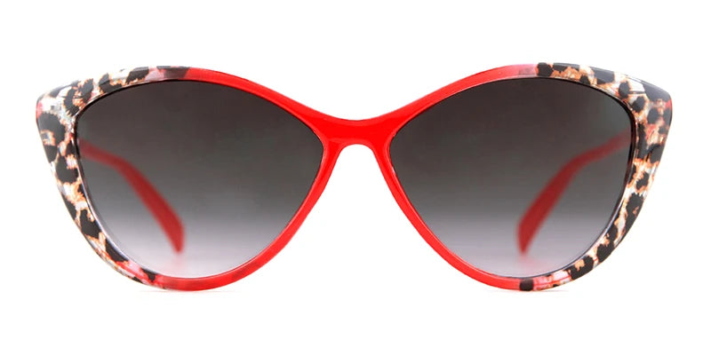 Fashion Trendy Cat Eye Sunglasses Brand Design Vintage Retro Leopard Frame Sun Glasses Women