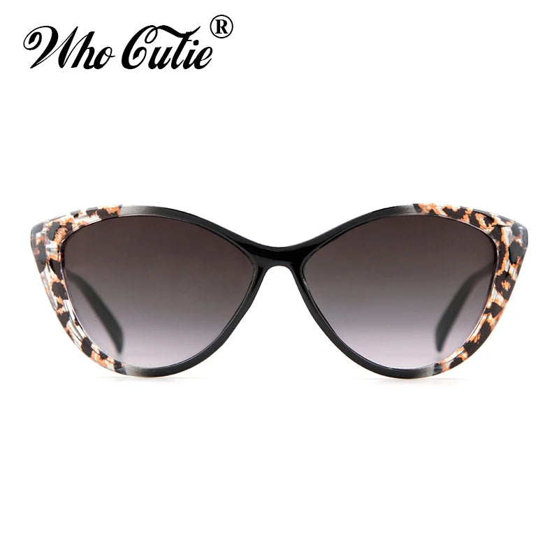 Fashion Trendy Cat Eye Sunglasses Brand Design Vintage Retro Leopard Frame Sun Glasses Women