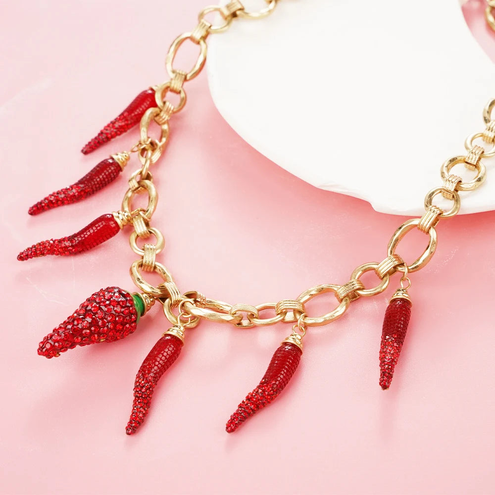 Marine Fish Fashion Choker Necklace Layer Girls Women Ladies Boho Pink Pendant Love Jewelry Geometric Mermaid Accessories