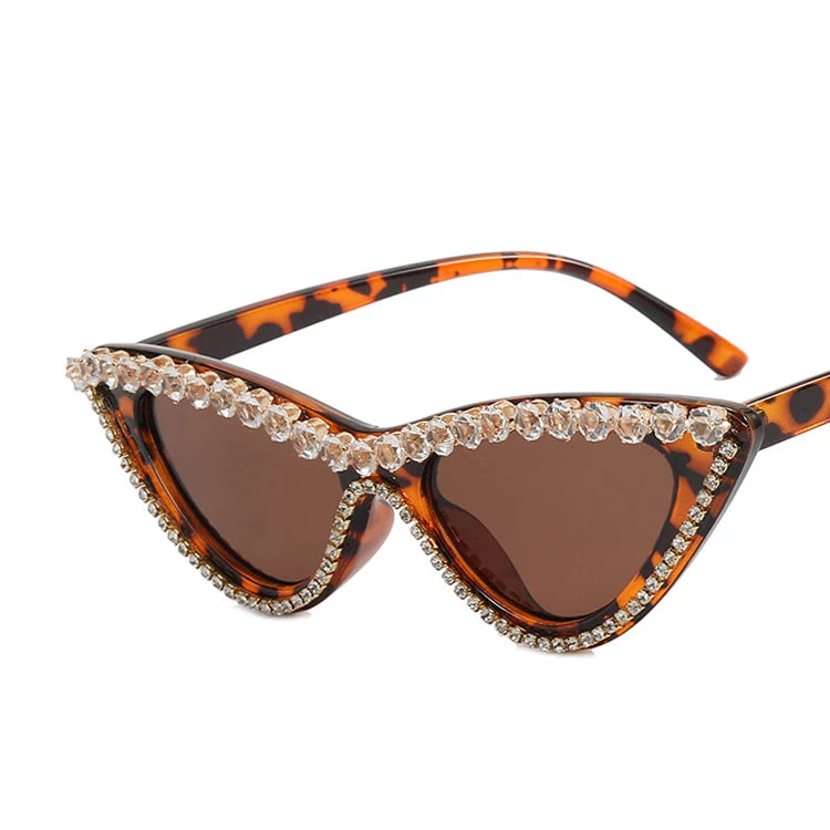 Rhinestone Classic Sunglasses Noble Luxury Designer Glasses UV400