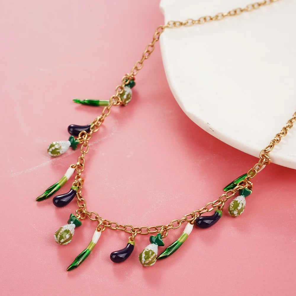 Marine Fish Fashion Choker Necklace Layer Girls Women Ladies Boho Pink Pendant Love Jewelry Geometric Mermaid Accessories