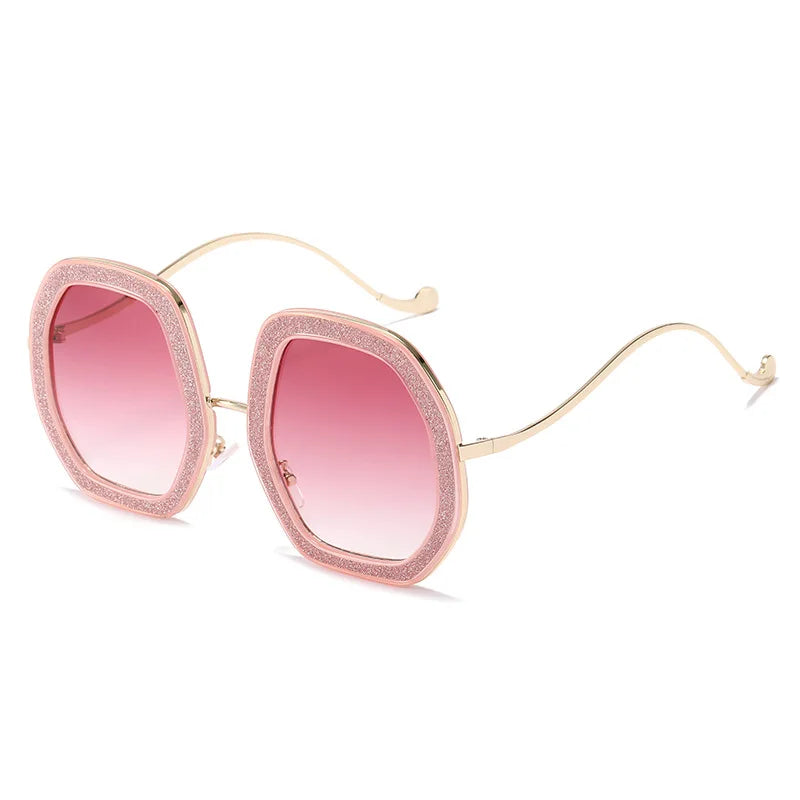Big Frame Crystal Sun Glasses Designer Women Luxury Shades Googles Sunglasses Women