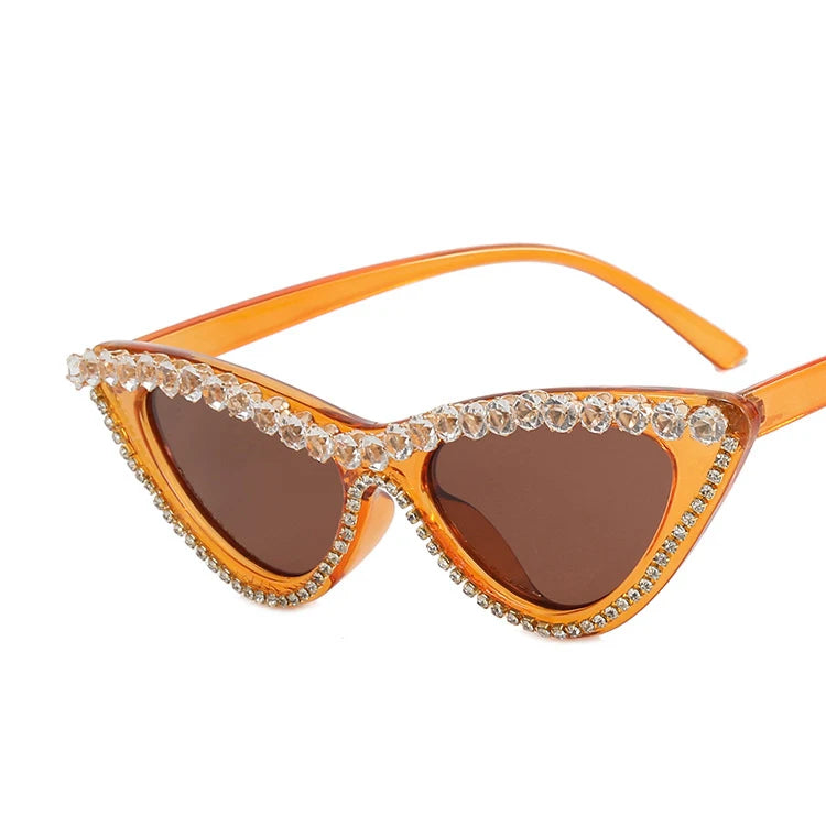 Rhinestone Classic Sunglasses Noble Luxury Designer Glasses UV400