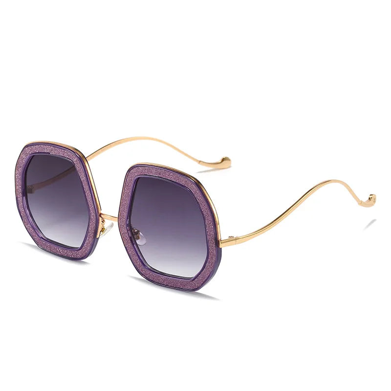 Big Frame Crystal Sun Glasses Designer Women Luxury Shades Googles Sunglasses Women