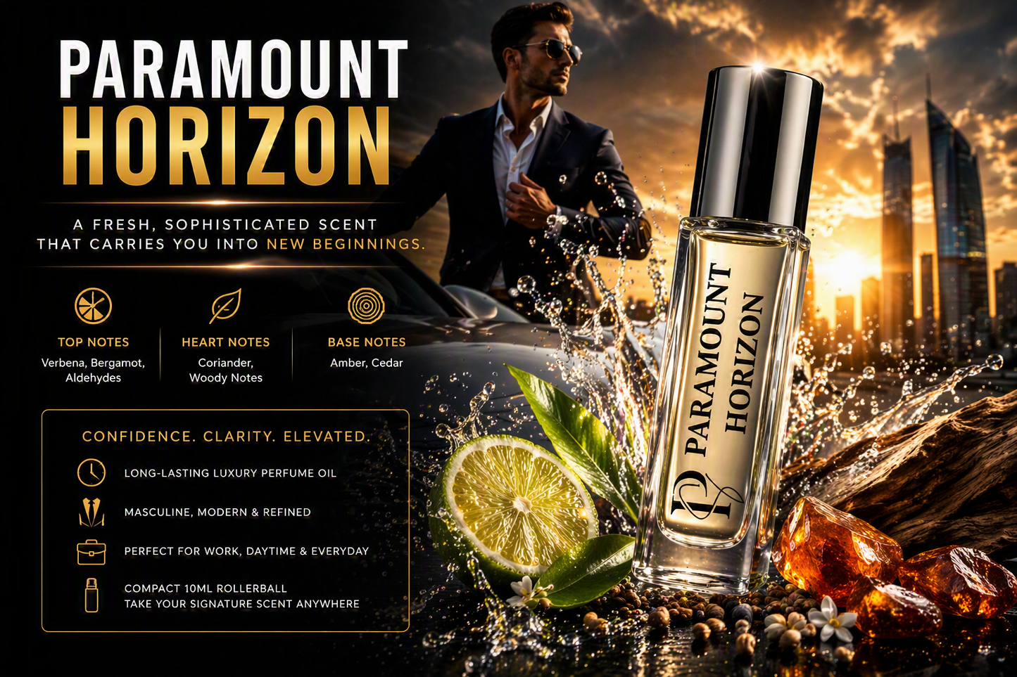 Paramount Horizon – Perfume Oil (10ml Rollerball)