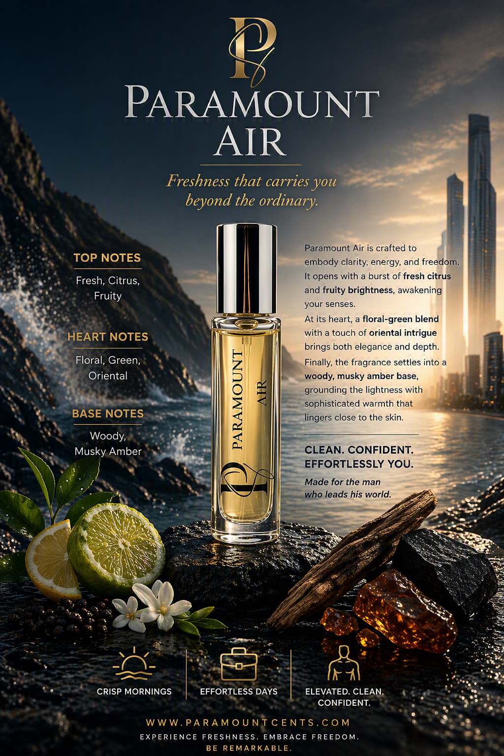 Paramount Air – Perfume Oil (10ml Rollerball)