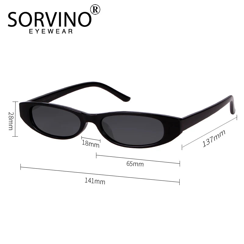 Small Narrow Cat Eye Sunglasses Women Men Designer Festival Retro Tiny Sun Glasses Shades