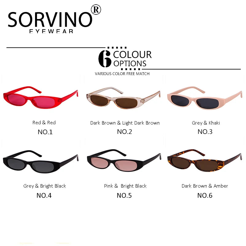 Small Narrow Cat Eye Sunglasses Women Men Designer Festival Retro Tiny Sun Glasses Shades
