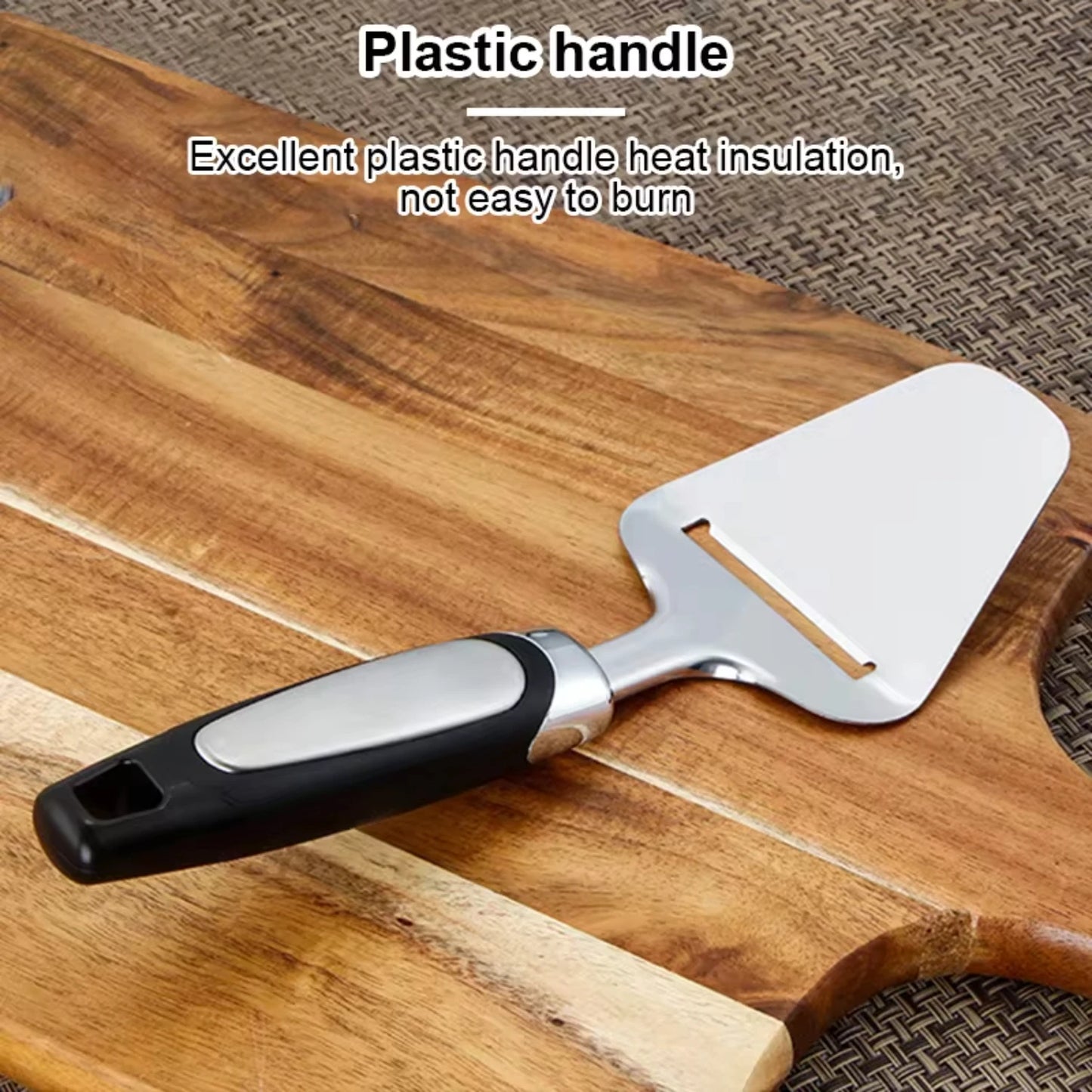New Cheese Slicer Stainless-Steel Heavy-Duty Cheese Shaver Shovel Multi- Plane Server Soft Semi-Hard Hard Cheeses Kitchen